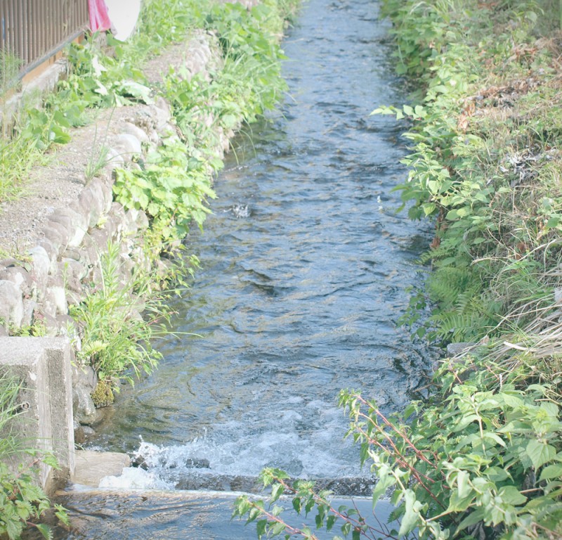 用水路のある風景